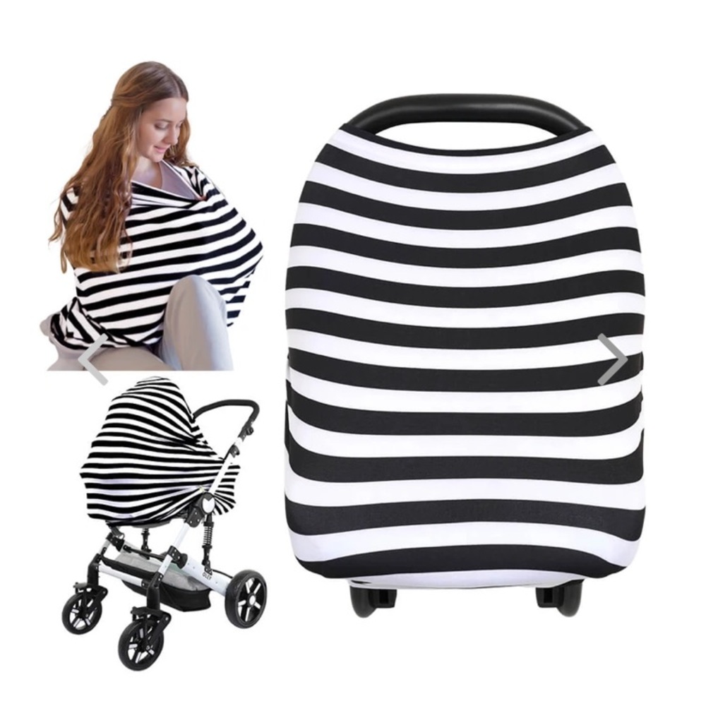 KeaBabies all in 1 multi use cover nursing, car seat etc, black white st…